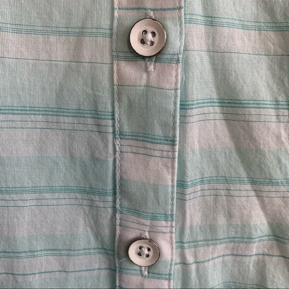 Columbia Sportswear Teal Plaid Long Sleeve Button Down Shirt Size Medium - Picture 2 of 8